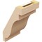 Ekena Millwork 5-inch W x 6-inch D x 10-inch H Copenhagen Rough Cedar Woodgrain TimberThane Knee Brace, Primed BRCUR05X06X10CHGRCPR - alternate 3